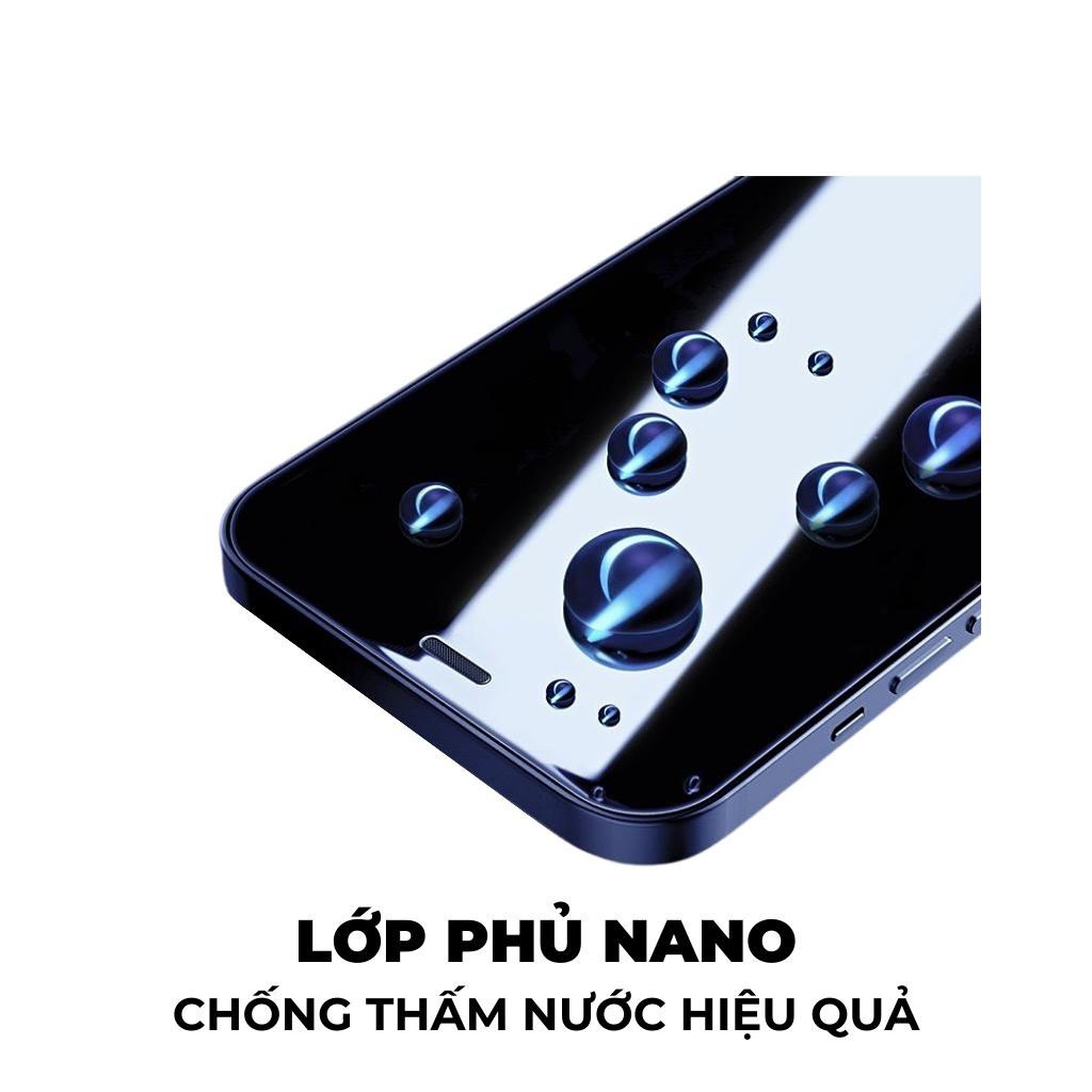 Kính Cường Lực Iphone Khung Tự Dán Full Màn Cao Cấp 7 8 x xs xr 11 12 13 14 pro max plus
