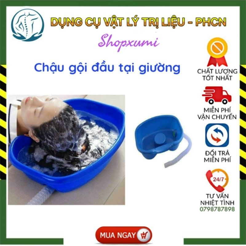 ( có video)Chậu gội đầu tại giường
