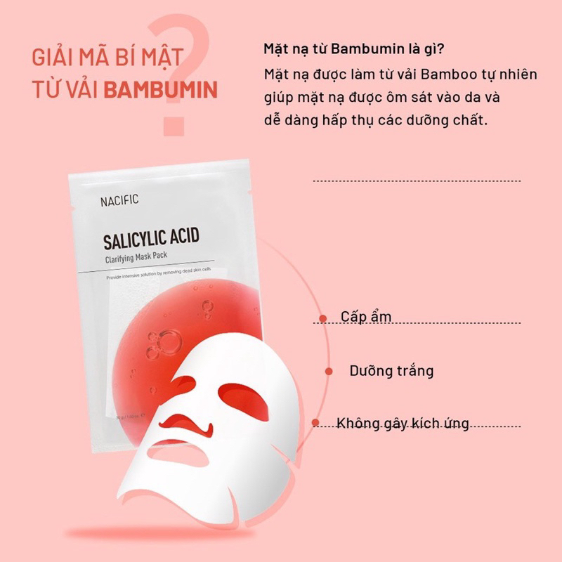 Mặt Nạ Dưỡng Trắng Da Nacific Salicylic Acid Clarifying Mask Pack 30g