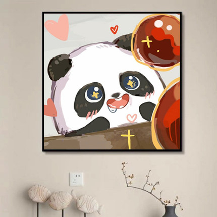 Tranh số hóa GẤU PANDA