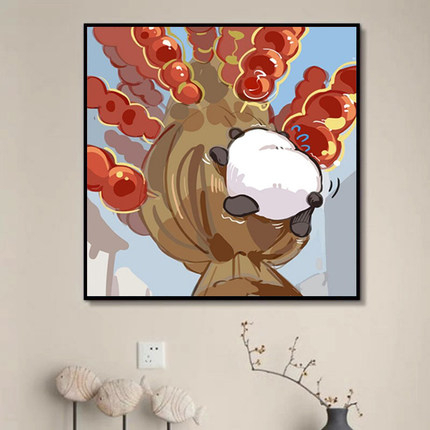 Tranh số hóa GẤU PANDA