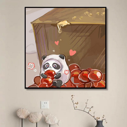 Tranh số hóa GẤU PANDA