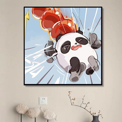 Tranh số hóa GẤU PANDA