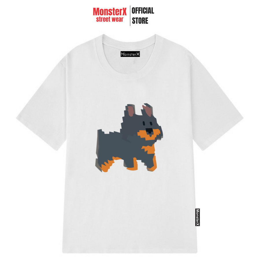 Áo thun unisex MONSTER X STREET Basic Dog phông tay lỡ nam nữ form rộng Local Brand