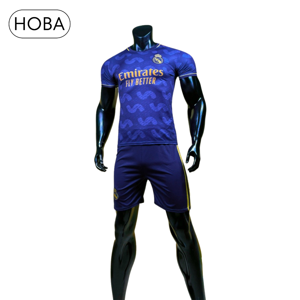 Quần áo bóng đá, đồ đá banh CLB Real Madrid xanh đen