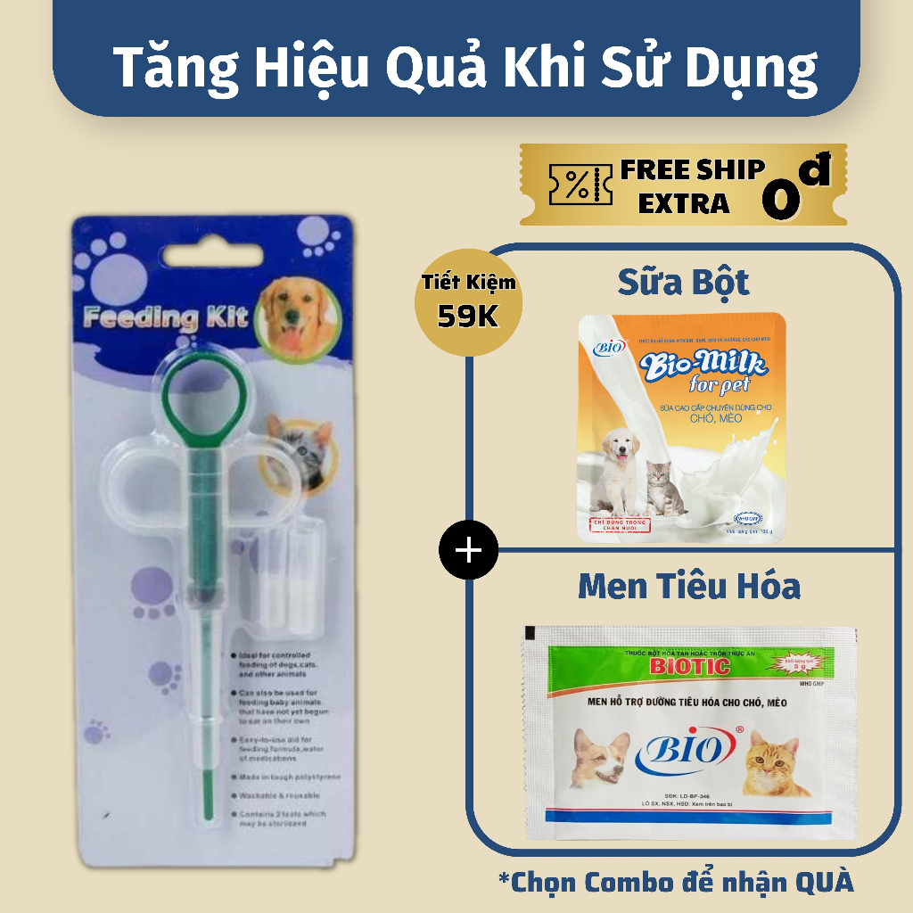 Ống Hút Sữa TD Feeding Kit Tiện Dụng Dành Cho Chó Mèo