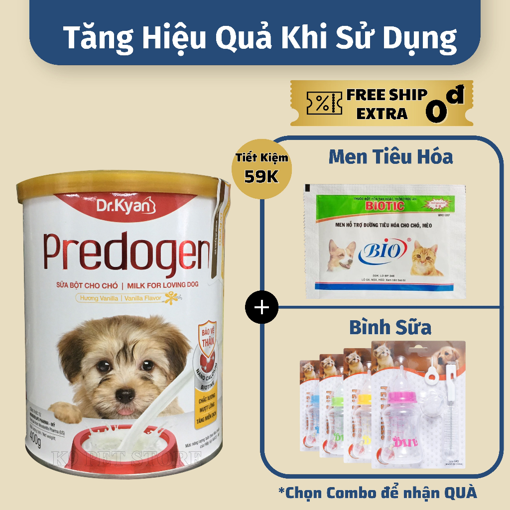 Sữa Bột Cho Chó Con Cung Cấp Đầy Đủ Dinh Dương TD - Hộp Sữa Dành Cho Chó Con Tăng Cường Miễn Dịch