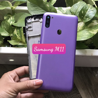 Bộ vỏ samsung M11 - gồm lưng,xương,phím,kính camera