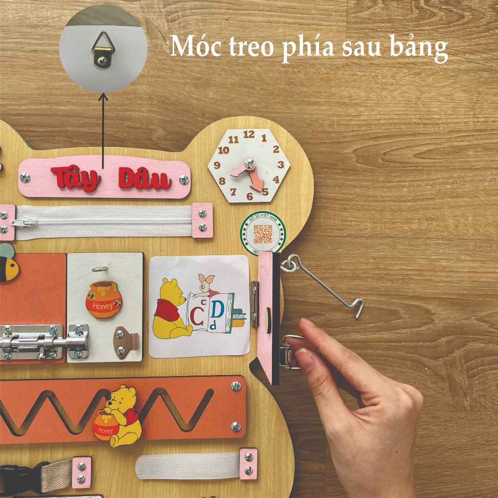 Bảng bận rộn, khắc tên riêng miễn phí cho bé