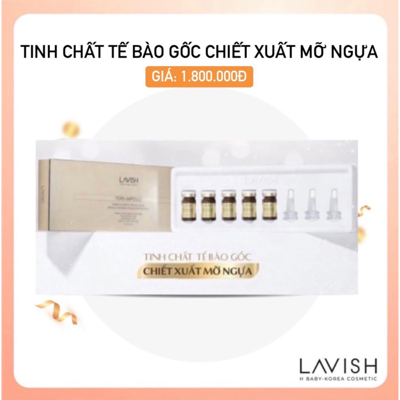 PDRN AMPOULE / TINH CHẤT TẾ BÀO GỐC CHIẾT XUẤT MỠ NGỰA Lavish H Baby _ Korea