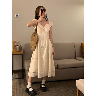 Đầm Midi Ren Dáng Dài 