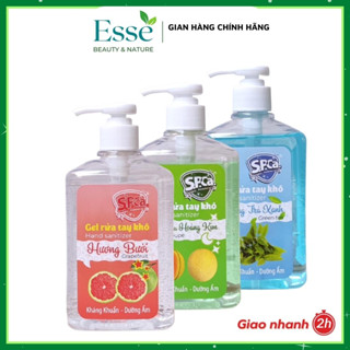Gel rửa tay khô SPCa Sạch khuẩn 99,9% Không nhờn rít, Không khô da - Gel rửa tay khô không cần nước chai 600ml Tiết Kiệm