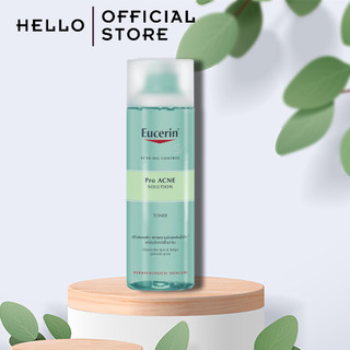 Nước hoa hồng toner cho da dầu mụn eucerin proacne solution toner 200ml - hello store