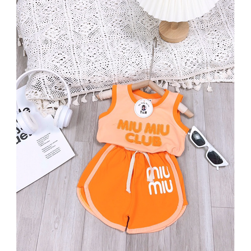 Bộ ba lỗ chất cotton thông hơi cho bé trai và bé gái