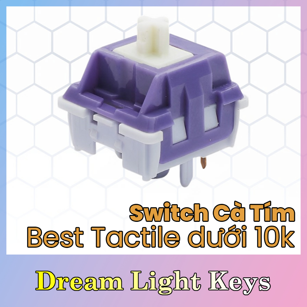 Switch Cà Tím | Duhuk Bitter Tea | Best tactile switch dưới 10k | Bitter Tea switch | Tactile switch | DLKeys