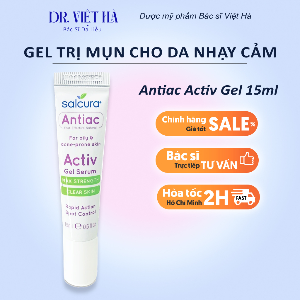 ANTIAC ACTIV GEL SERUM 15ML GEL ĐÁNH BAY MỤN