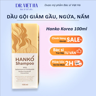 Dầu gội giảm gàu,ngứa,nấm da đầu hanko shampoo hàn quốc 100ml| bs hà da liễu khuyên dùng