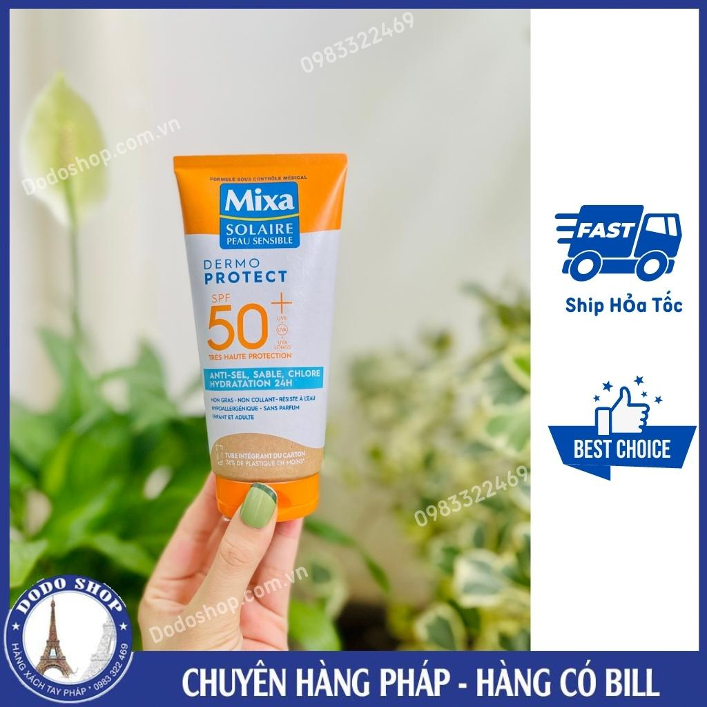 Kem chống nắng Mixa Solaire dạng tub kem 200ml, dành cho mọi loại da, đặc biệt da nhạy cảm_Dodoshop.com.vn