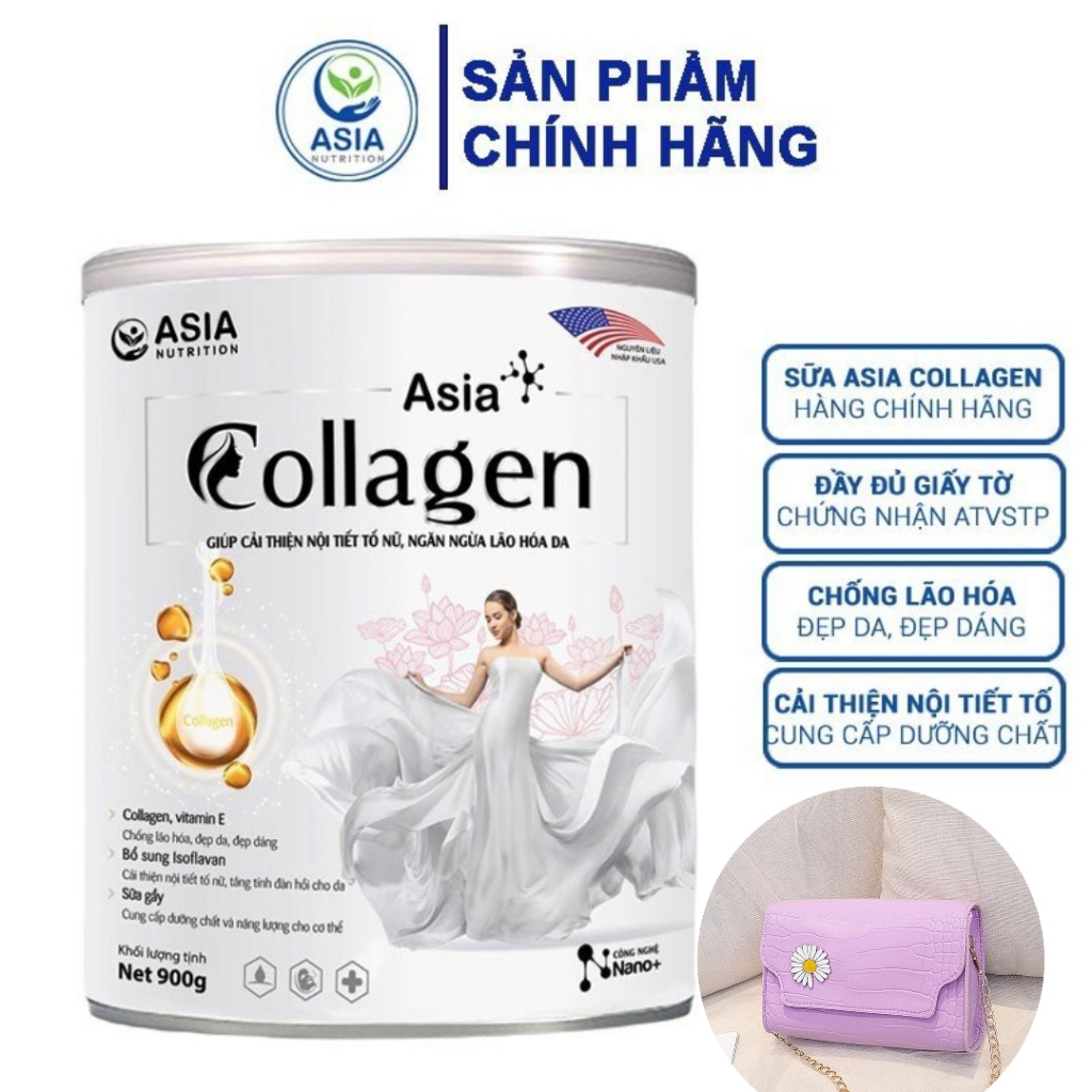 Sữa bột ASIA Collagen tăng cường nội tiết tố thượng hạng ASIA NUTRITION 900g