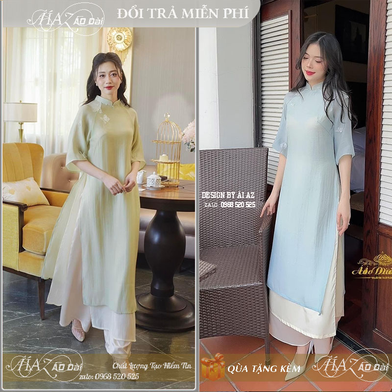 BigSize Áo Dài Cách Tân Nữ Dáng Suông Thủ Công LT13