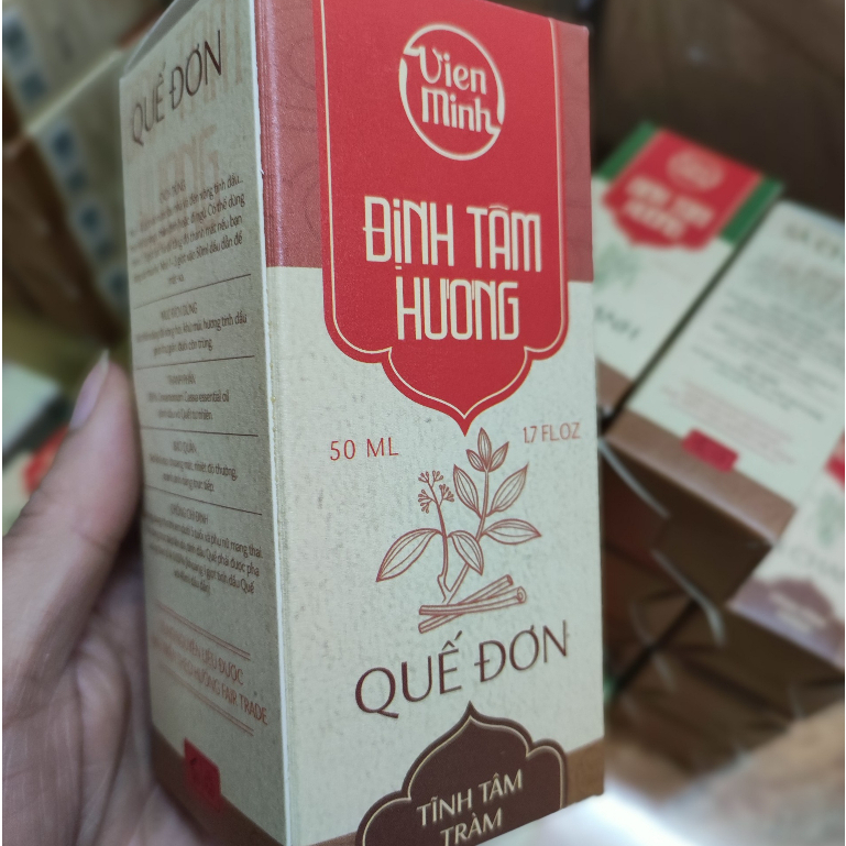 Tinh dầu Quế đơn 10ml / 50ml Định tâm hương khử mùi làm ấm không gian