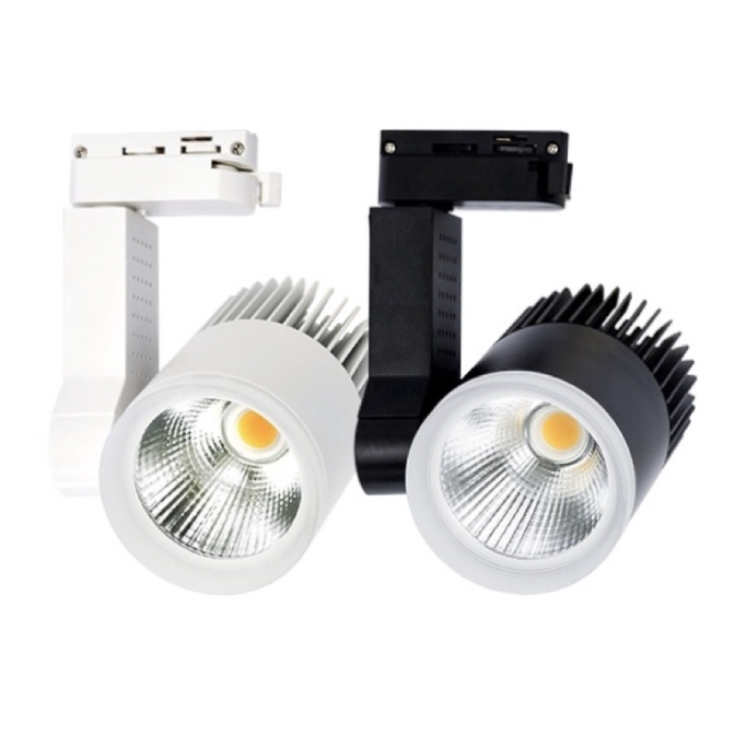 Đèn rọi ray, rọi tranh,đèn LED COB 12W 20W vỏ trắng, vỏ đen - anh sáng trắng, vàng, trung tín. Bảo hành 12 tháng