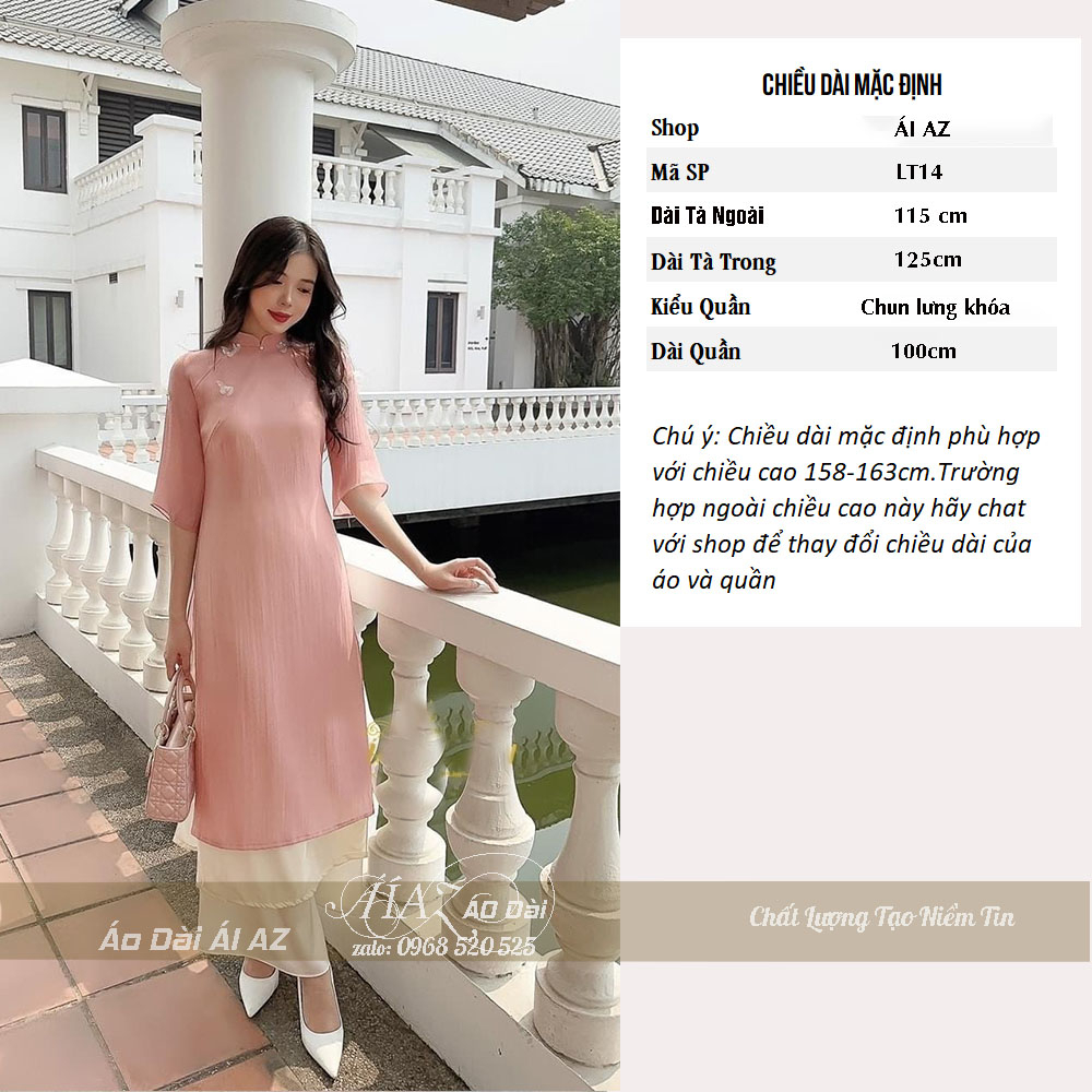 BigSize Áo Dài Cách Tân Nữ Thủ Công LT14