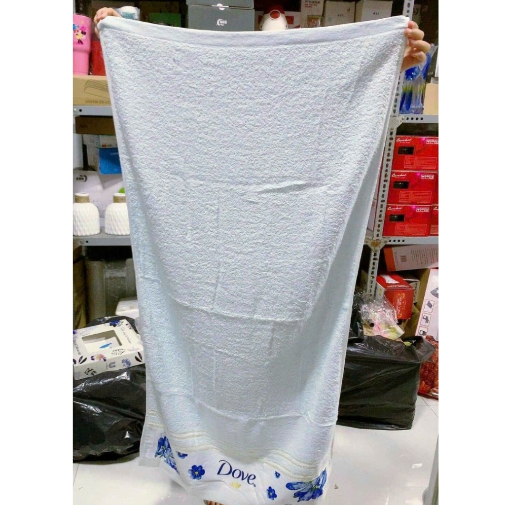 Khăn tắm cotton cao cấp Dove siêu thấm hút kích thước 50*100cm- Giao Màu Ngẫu Nhiên