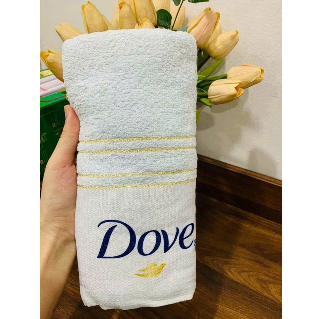 Khăn tắm cotton cao cấp Dove siêu thấm hút kích thước 50*100cm- Giao Màu Ngẫu Nhiên