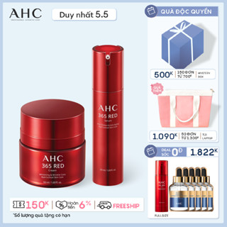 Combo Kem Dưỡng và Tinh Chất Chống Lão Hóa AHC 365 Red Cream 50ml & Serum 50ml