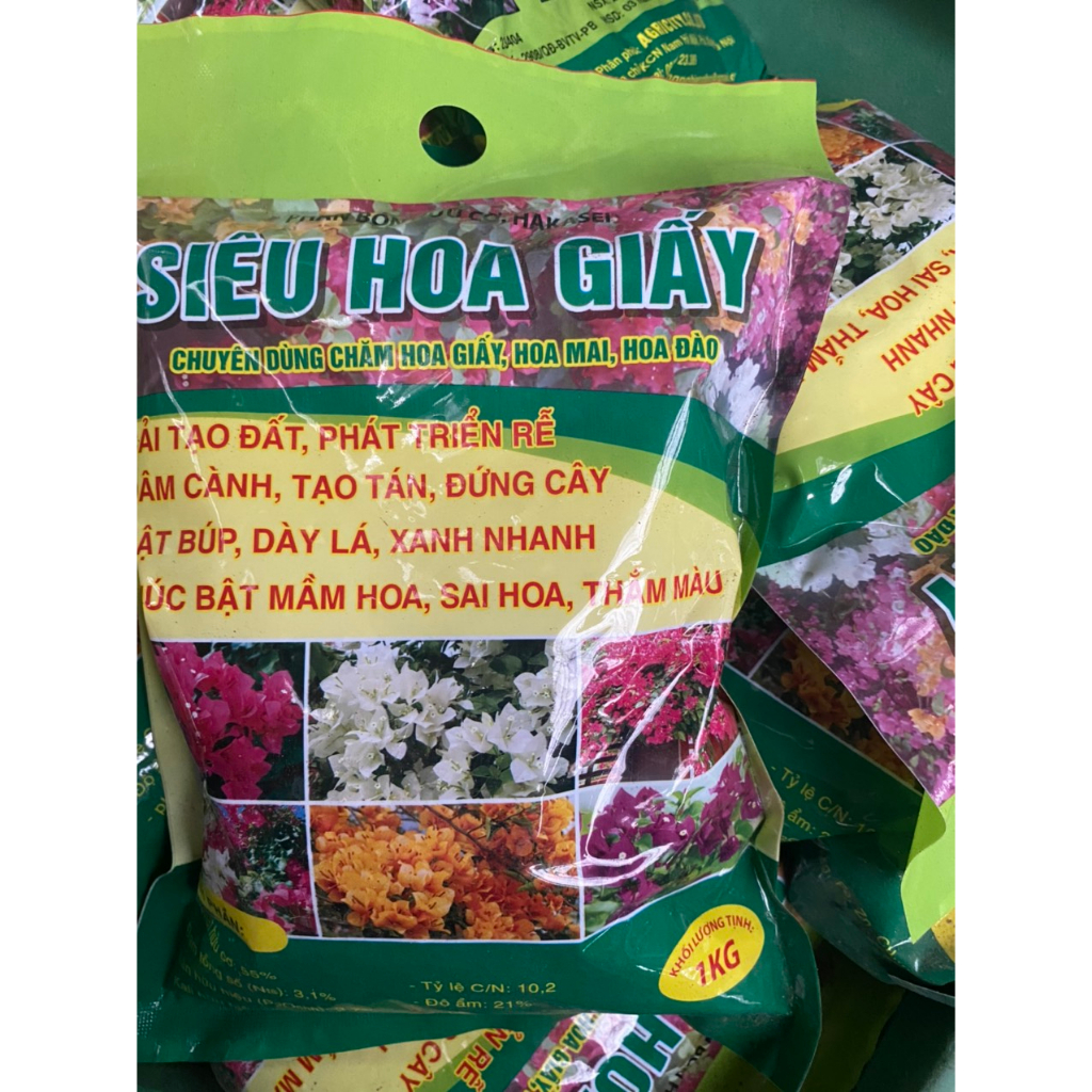 Phân bón siêu hoa Giấy- kích thích ra hoa , thắm màu, lâu tàn