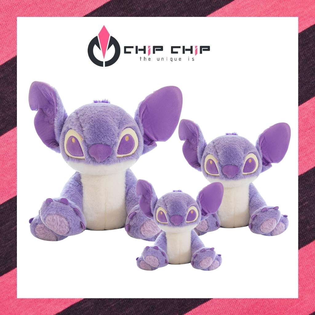 Gấu Bông Lông Mịn Stitch Tím Mộng Mơ Dễ Thương