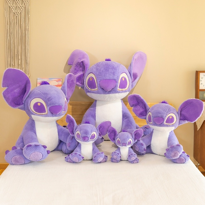 Gấu Bông Lông Mịn Stitch Tím Mộng Mơ Dễ Thương