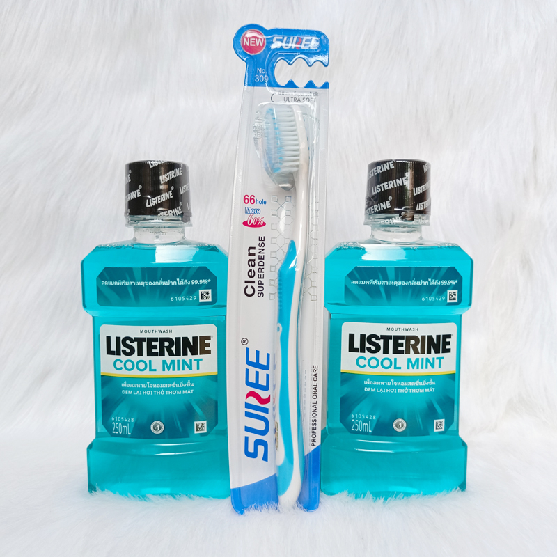 Combo 2 Chai Nước Súc Miệng Listerine Cool Mint 250ml