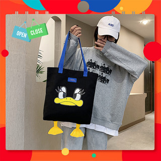 [MR47] Túi tote Vải canvas mềm Đẹp Cực Hot đựng vừa a4 tặng quà xinh💖❣️[SIÊU XINH]💡🔔📣 Túi vải xinh hình con vịt