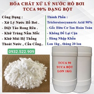 1kg Tcca 90 Xử Lý Nước Hồ Bơi, Diệt Tảo Tẩy Rong Rêu, Khử Trùng Nhà Cửa Cống Thoát Nước