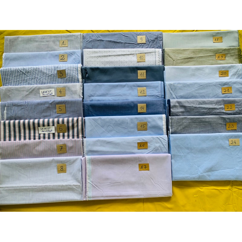 1mét x1,5mét Vải Kate sơ mi sọc, trơn (khổ rộng1,5m)65-100%cotton-ảnh tự chụp {ongchutaphoa Shop}