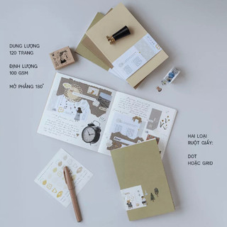 Sổ bìa giấy B/rew size Square / A6 | Teayou