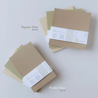 Sổ bìa giấy B/rew size Square / A6 | Teayou