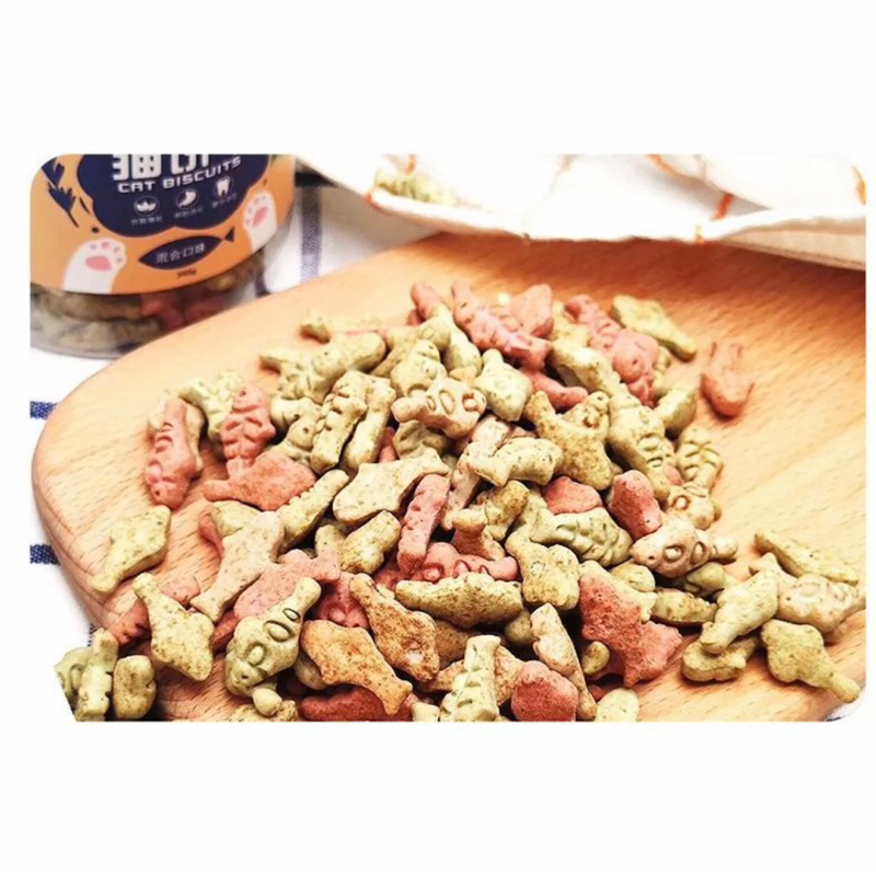 Bánh cá CATNIP cho mèo gói 100g giúp sạch răng tiêu búi lông