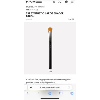 Cọ trang điểm Mac 252S ( Sản Phẩm Đến Từ Nhà Mac )