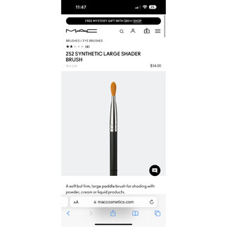 Cọ trang điểm Mac 252S ( Sản Phẩm Đến Từ Nhà Mac )