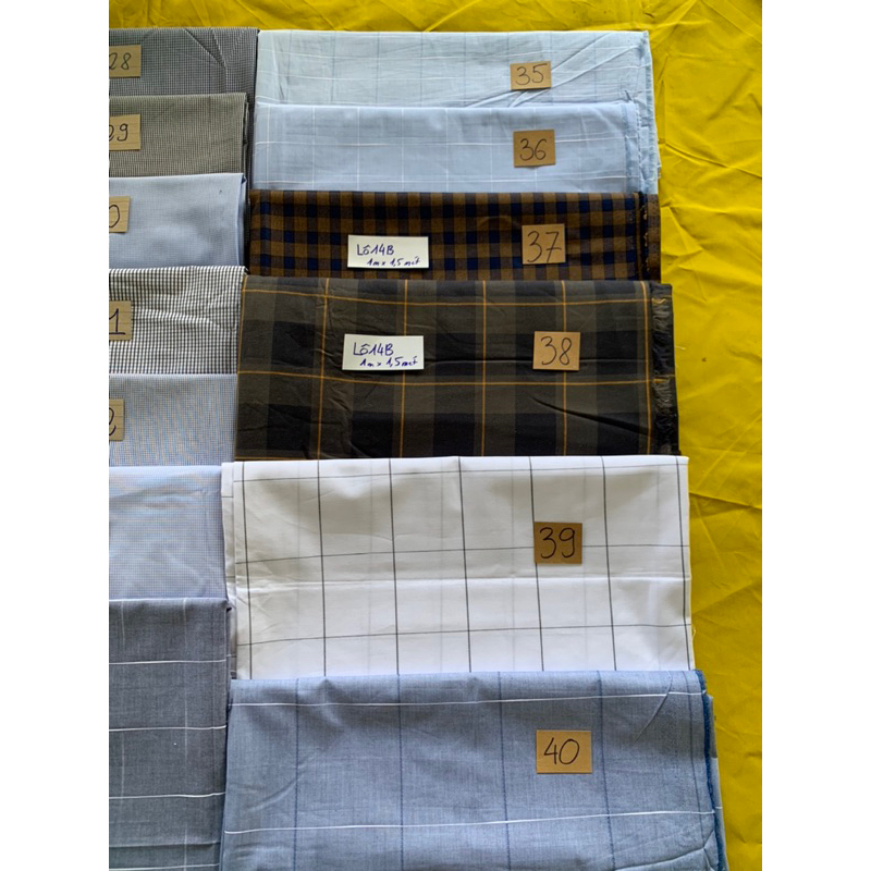 Khổ 1mét x1,5mét vải sơ mi 100% cotton giá thanh lý có thể may quần đùi, váy ngắn hoặc đồ cho bé
