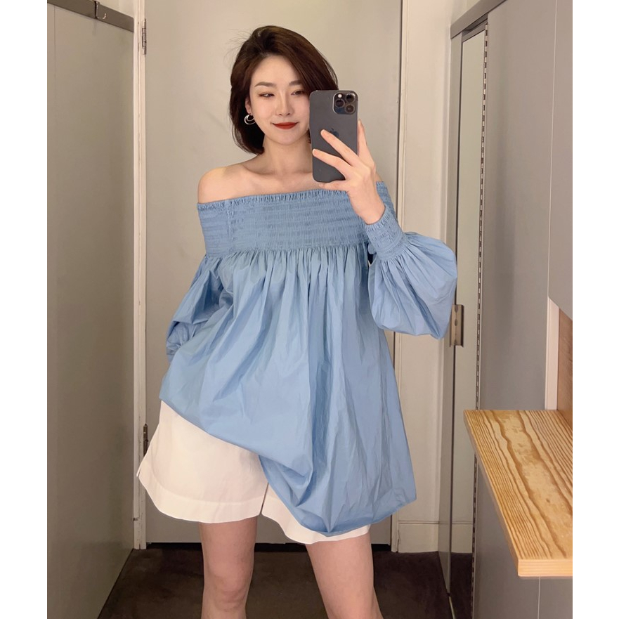 Áo trễ vai bo chun COS