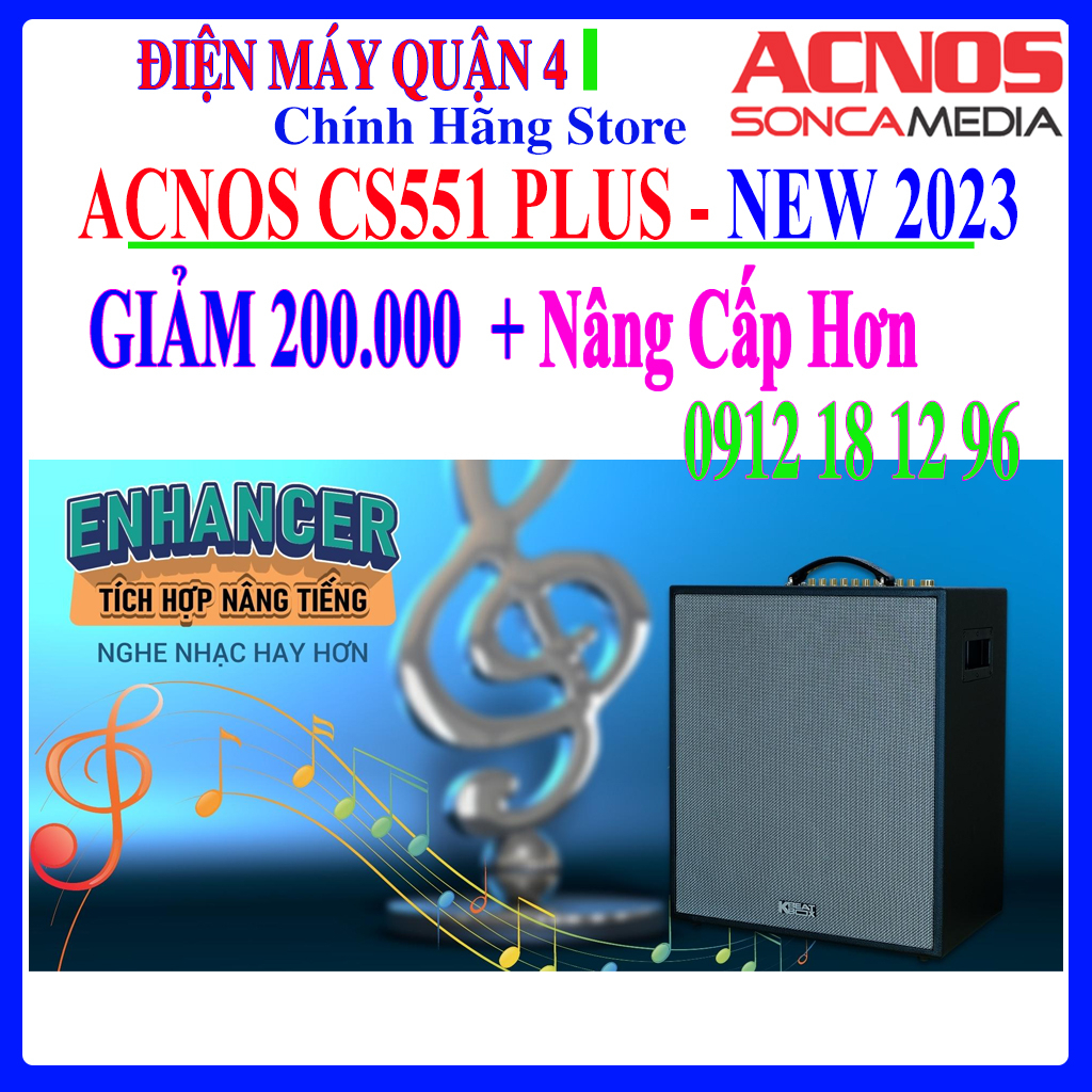 Dàn Âm Thanh Di Động ACNOS CS551 PLUS / ACNOS CS551 - Hàng chính hãng - Mới 100%