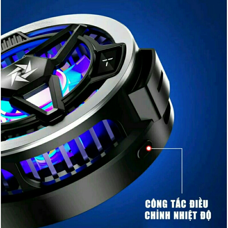 ✅Quạt tản nhiệt sò lạnh công suất 24W SL05, SL10 kiêm sạc không dây, hít nam châm + ngàm kẹp