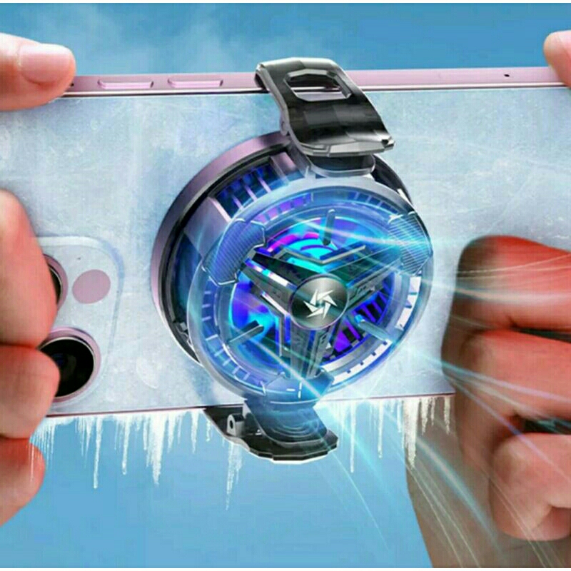 ✅Quạt tản nhiệt sò lạnh công suất 24W SL05, SL10 kiêm sạc không dây, hít nam châm + ngàm kẹp