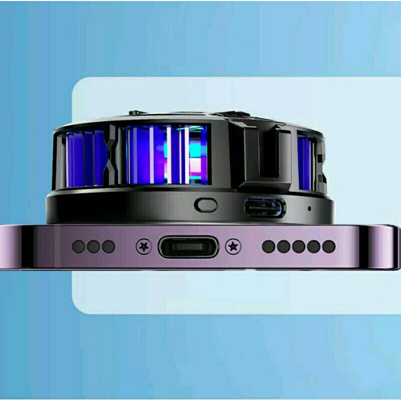 ✅Quạt tản nhiệt sò lạnh công suất 24W SL05, SL10 kiêm sạc không dây, hít nam châm + ngàm kẹp