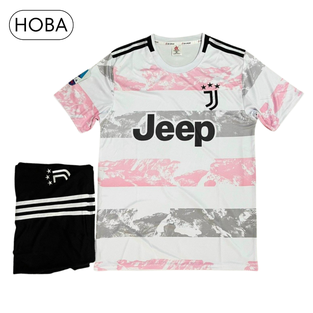 Quần áo bóng đá, đồ đá banh CLB Juventus trắng hồng