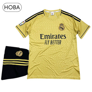 Quần áo bóng đá, đồ đá banh CLB Real Madrid vàng đồng